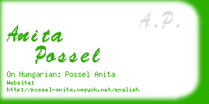 anita possel business card